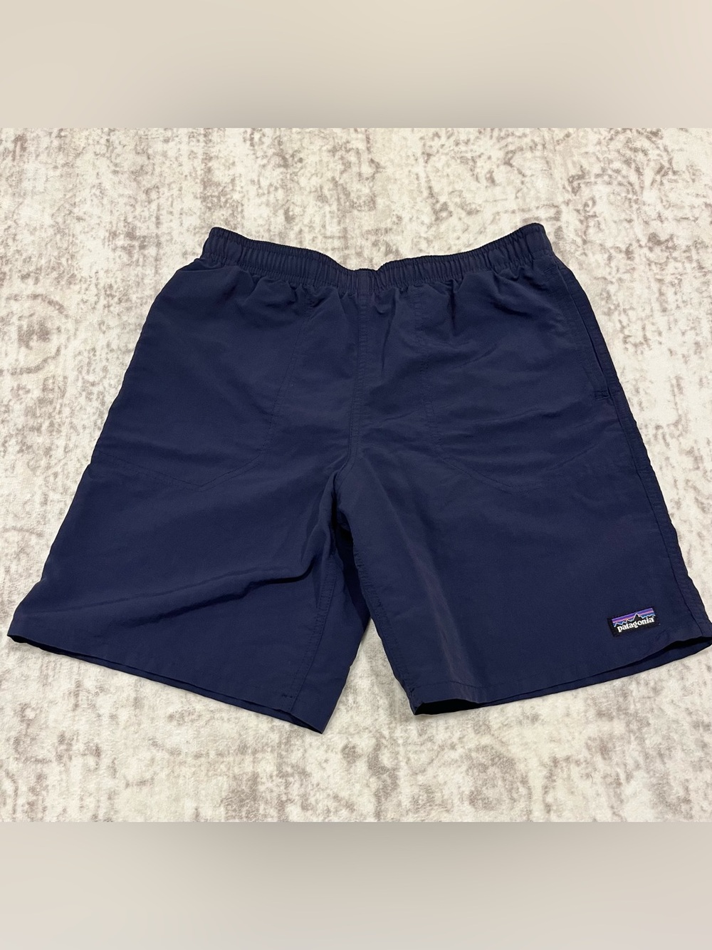 Patagonia Boys’ Baggies Shorts – Navy Blue | Size XL (14)